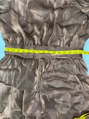 Lulus Ideal Behavior Metallic Tiered Mini Dress thumbnail 8