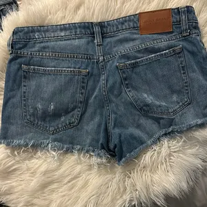 Lucky Brand Blue Distressed Jean Shorts thumbnail 2