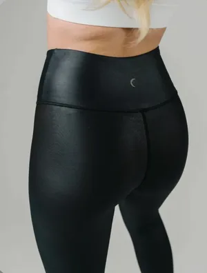 Zyia Active Black Metallic Light N Tight Hi-Rise 7/8 Leggings thumbnail 3