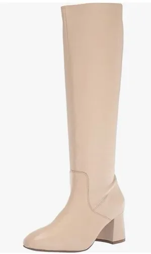 NWOB Seychelles Beige Knee High Block Heel Boots Size 10 thumbnail 1