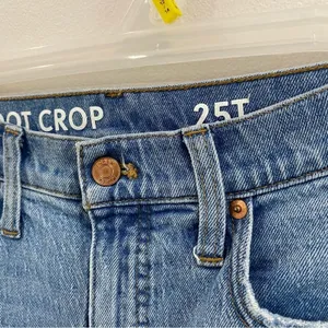 J.Crew Tall 25T Distressed Demi-Boot Crop Jeans Lyocell Stretch‎ BH773 thumbnail 3