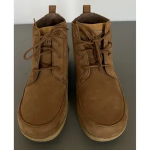 Duluth Trading Co Seneca Falls Leather Laced Ankle Boots Moc Toe Tan Brown W 9.5 thumbnail 4