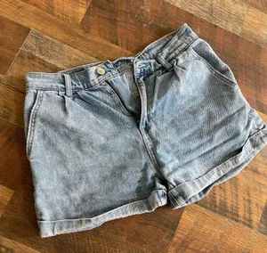 American Eagle Light Wash Shorts Distressed thumbnail 1