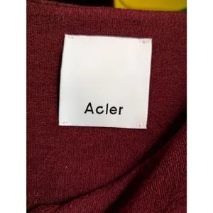 Acler Brighton twist jersey top in burgundy size US 4 thumbnail 4