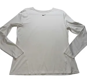 Nike Long Sleeve Shirt Womens XL White Dri-FIT Athletic Activewear Top thumbnail 1