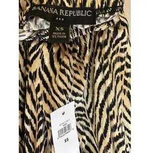 NWT Banana Republic Factory Knit Halter Black Tan Animal Print Romper thumbnail 4