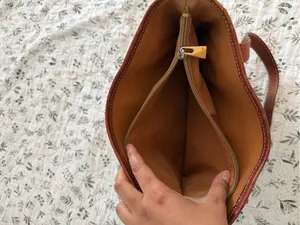 Celine Macadam Triomphe Vintage Tote Bucket Bag Brown Coated Canvas Purse thumbnail 4