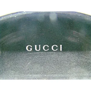Gucci Sunglasses Hard Clam Shell Eye Glasses Case Black Embossed Logo M/L Size thumbnail 5