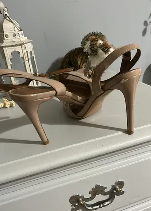 Steve Madden Reno Sandals High Heels Stiletto Tan Size 8.5 thumbnail 13