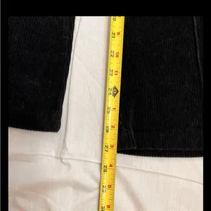 AERIE Womens Black Flare Corduroy Velvet Pant Sz XS Athletic Casual 38x 27 Comfy thumbnail 7