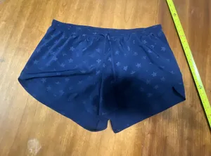 Old Navy Active Go-Dry Athletic Shorts Women's Large Navy Blue Star Print thumbnail 1