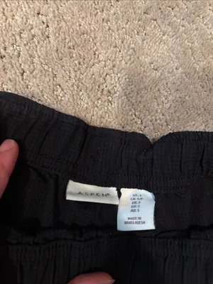 Women’s Black Drawstring Athletic Shorts thumbnail 2