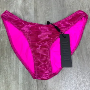 NEW Triangl Maia Notri Bikini Bottoms Pink Textured Size XSmall Normal Cut XS thumbnail 2
