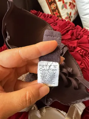 Calvin Klein Two-Pack Bras in Brown Leopard and Beige Lace pre loved 34 C thumbnail 6