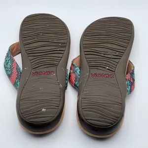 Vionic Lucia Flip Flop Women Size 11 Multicolor Snakeskin Rhinestone Orthotic thumbnail 2