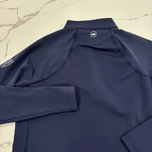Peter Millar Performance Polo Womens Size Medium Navy Blue Raglan Quarter Zip thumbnail 6