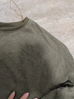 Hard Tail Olive Green Washed Sweater Size M thumbnail 3