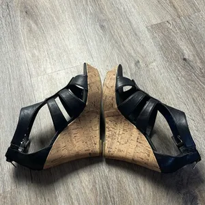 G by Guess Caged Wedge Sand Size 10 Medium thumbnail 13