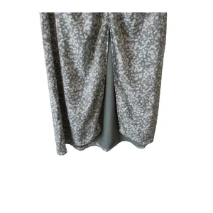 Abercrombie & Fitch Front Slit Skirt Green/White‎ Women's Size Small thumbnail 3