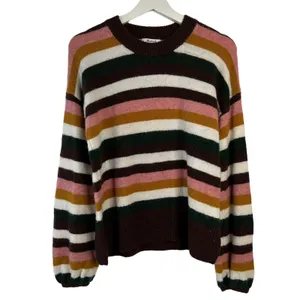 Madewell Sz XS Sweater Striped Payton‎ Pullover Coziest Yarn Merino Wool Alpaca thumbnail 2