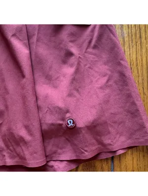 Lululemon A-Line Side-Pleat Tennis Skirt High Rise Cranberry Charm Size XL NWT thumbnail 3
