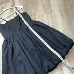 Abercrombie & Fitch Dress sleeveless bubble hem mini womens Black medium modern thumbnail 6