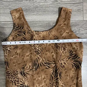 Y2K Vintage Dressbarn Women's Maxi Dress Animal Print‎ Sleeveless Brown Size 8 thumbnail 6