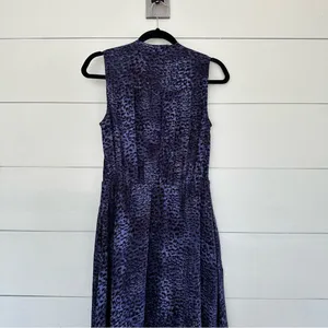 Rebecca Taylor Women’s 4 Leopard Fever Tank Dress 100% Silk thumbnail 6