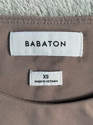 Aritzia Babaton Contour muscle tank top Taupe minimalist classic essential XS thumbnail 4