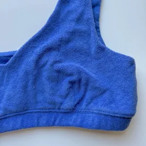 Aerie NEW Offline Terry Recharge Least Support Bra Blue Size Large L thumbnail 4