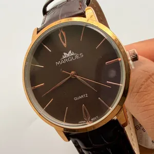Margues Rose Gold Tone Watch with New Battery & Leather Band thumbnail 10