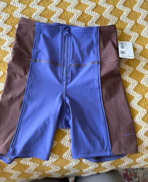 Lululemon Blue And Brown Bike Shorts thumbnail 3