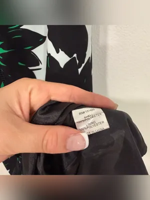 Whit Two Anthropologie Taiyo Green Black Floral Maxi Dress 6P thumbnail 6