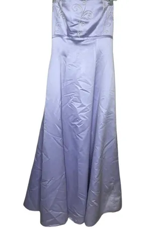 Vintage Amy Lee Hilton Bridal Formal Dress Lavender thumbnail 1
