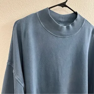 Old Navy Oversized Garment-Dyed Mock-Neck Sweatshirt thumbnail 4