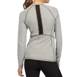 ✨ Lucy Women's Long Sleeve Athletic T-Shirt Pink Round Neck Tee Thumbhole✨ thumbnail 2