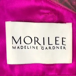 Mori Lee Fuchsia Embellished 2 Piece Prom Dress Size 10 Halter Gown thumbnail 12
