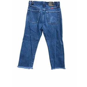 Wrangler Blue Relaxed Straight Jeans raw hem 32x32 thumbnail 2