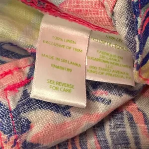Lilly Pulitzer Galley Linen Pants Tiki Pink Cabana Crazed Linen Size 4 thumbnail 12