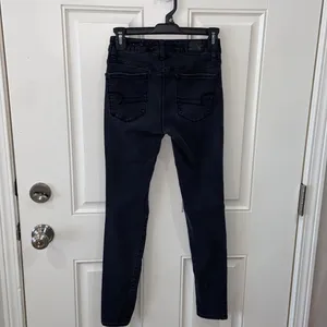 American eagle black hi-rise jeans size 0 thumbnail 3