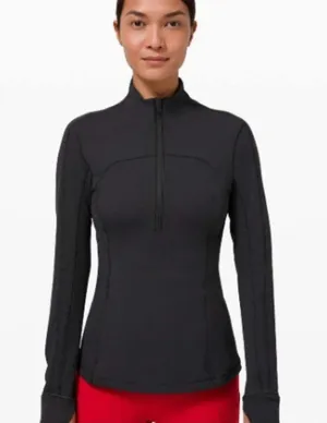 lululemon athletica Black Half-Zip Jacket 1068 thumbnail 1