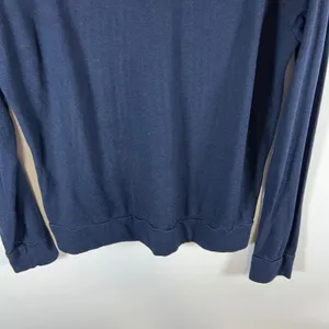 Sundry Anthropologie Easy Like Sunday Morning Sweatshirt Navy Blue Size‎ 1 Small thumbnail 9