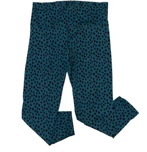 Aerie sea foam green blue leopard print leggings women’s size XL thumbnail 1
