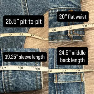 Vintage 80s Medium Blue Wash Oversized Denim Jacket Grunge Skater Streetwear Emo thumbnail 10