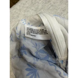 Wild Fable‎ Azure Blue White Linen Blend Print Mini Skort Womens Medium NWT thumbnail 7