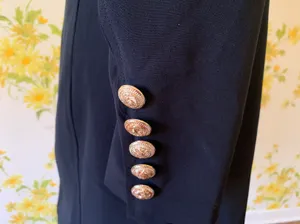 Womens Black Double Breasted Blazer Dress Size M thumbnail 5