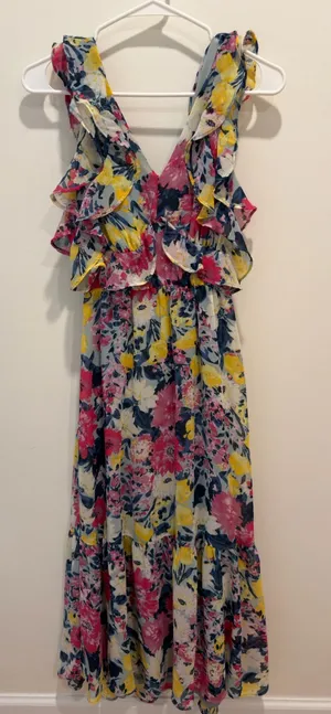 Flower Maxi Dress Multiple Size XS thumbnail 1