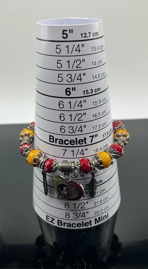 Florida State Seminoles University Inspired Charm Bracelet Garnet Gold NCAA FSU thumbnail 1