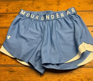 Under Armor size XS blue women's‎ gym workout running shorts thumbnail 1