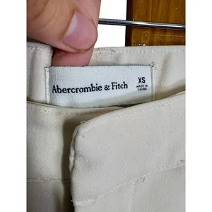 Abercrombie & Fitch Cream High Waisted Tailored Ankle Dress Pants Trousers Sz XS thumbnail 3